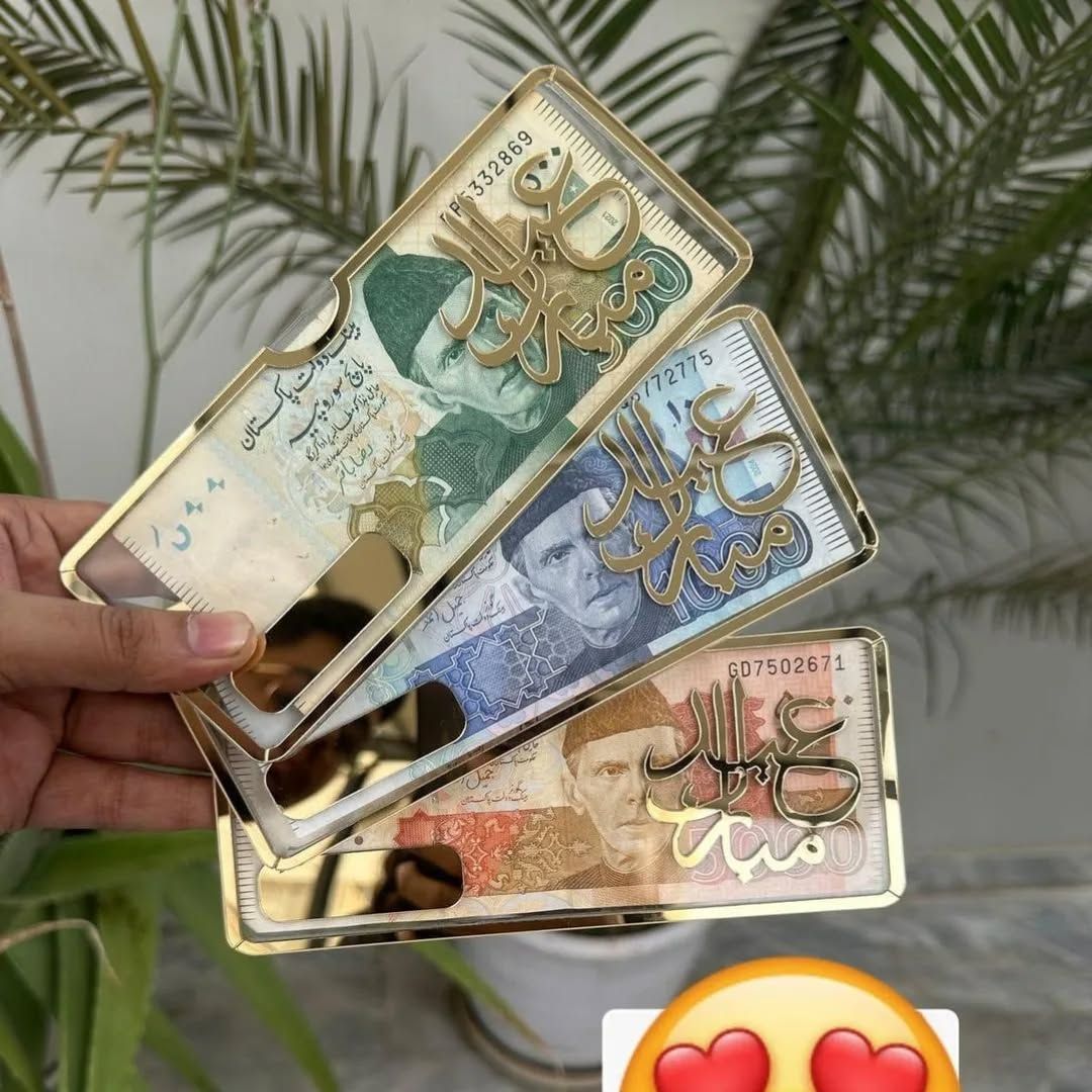 Luxury Acrylic Eid Envelope - Perfect Eidi Gift for Loved Ones