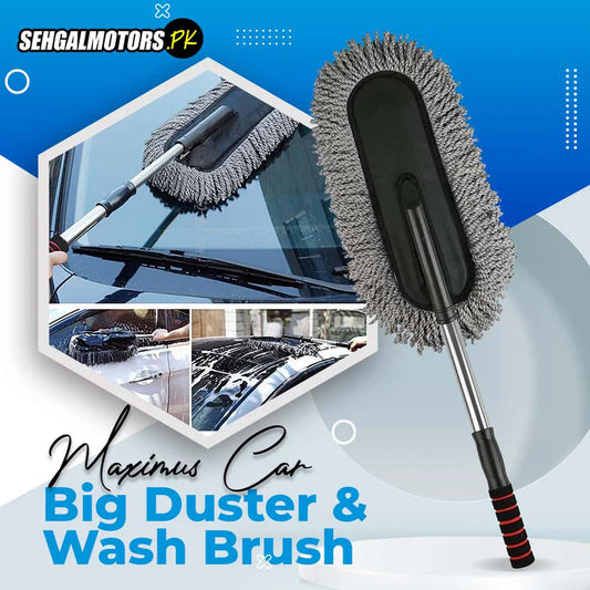 Maximus Car Big Duster and Wash Brush - Dusting for Car | Microfiber