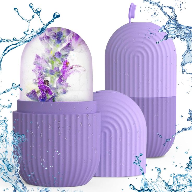 Silicon Facial Ice Roller - Reusable Cryotherapy Massage Tool for Skincare