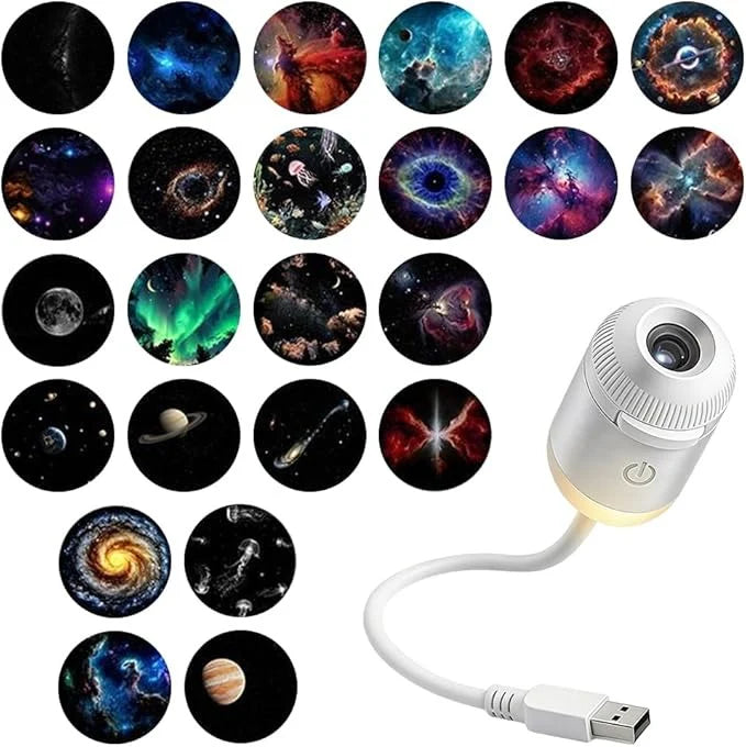 Solar Planets Space Projector Night Light - With 6 Lens