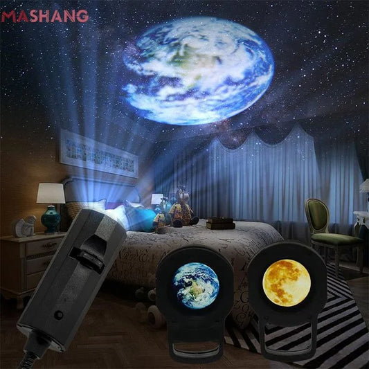 Solar Planets Space Projector Night Light - With 6 Lens
