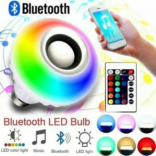 Bluetooth Speaker Music Light Bulb With Remote