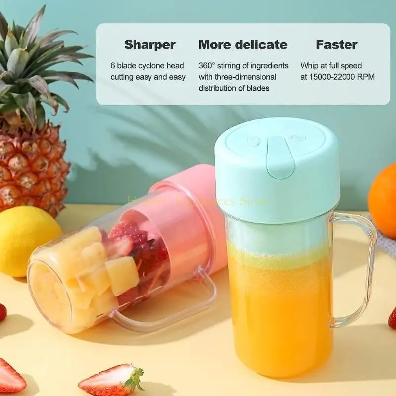 Rechargeable Fast Glass Juicer + Free Silicon Straw